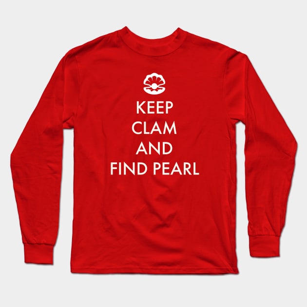 Keep clam Long Sleeve T-Shirt by OakIslandMystery